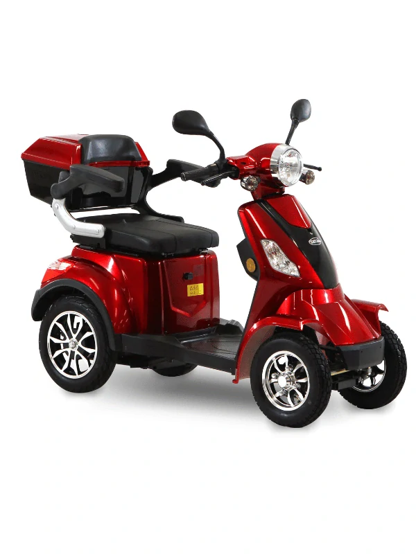 Elektrická čtyřkolka SELVO 41000  (Seniorský vozík Selvo pro seniory - vínová metalíza)